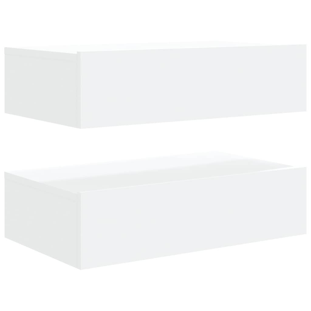 Tv-Bänkar Med Led-Belysning 2 St 60X35X15,5 Cm