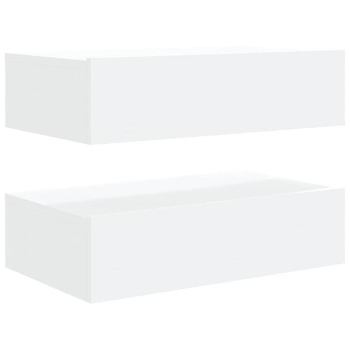 Tv-Bänkar Med Led-Belysning 2 St 60X35X15,5 Cm