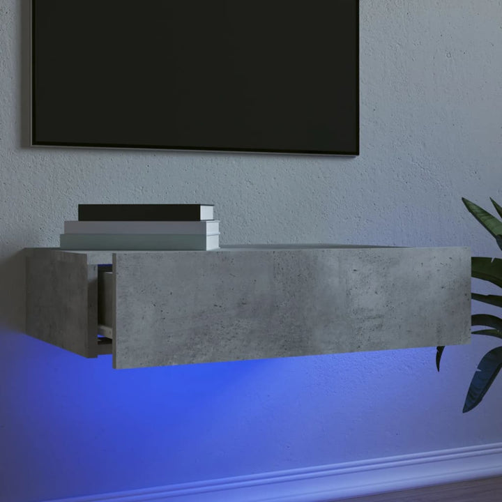 Tv-Bänkar Med Led-Belysning 2 St 60X35X15,5 Cm