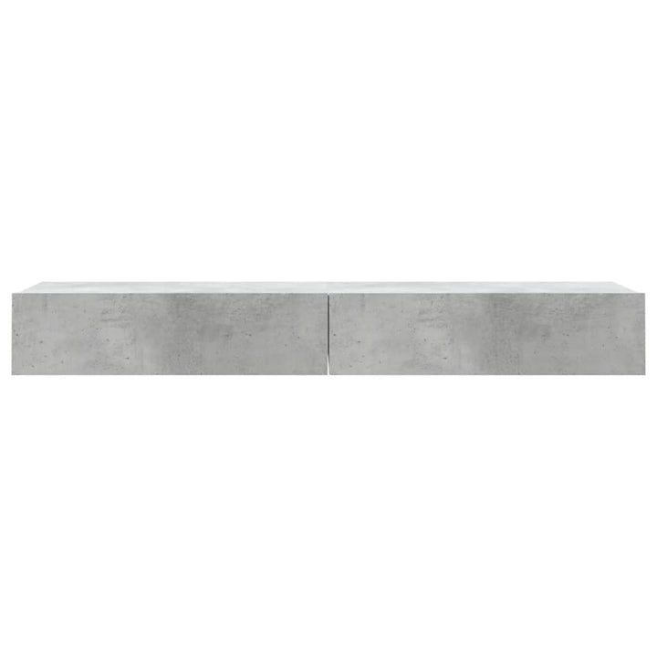 Tv-Bänk Med Led-Belysning 2 Delar 60X35X15,5 Cm