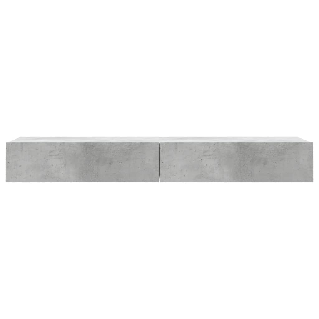 Tv-Bänk Med Led-Belysning 2 Delar 60X35X15,5 Cm