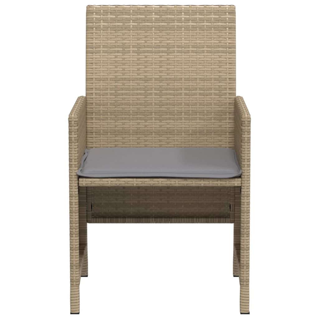 Bistrogrupp Med Dynor 3 Delar Mixbeige Konstrotting
