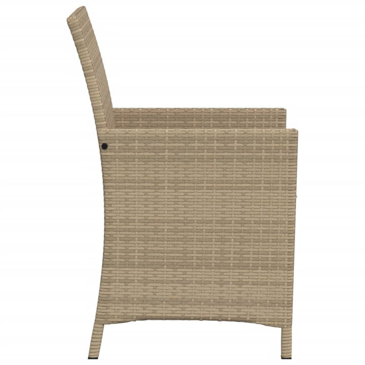 Bistrogrupp Med Dynor 3 Delar Mixbeige Konstrotting