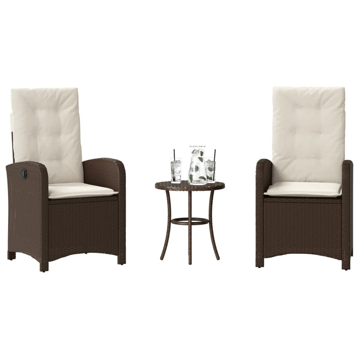 Bistrogrupp Med Dynor 3 Delar Mixbeige Konstrotting