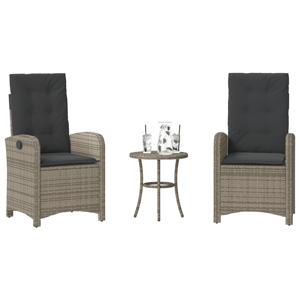 Bistrogrupp Med Dynor 3 Delar Mixbeige Konstrotting