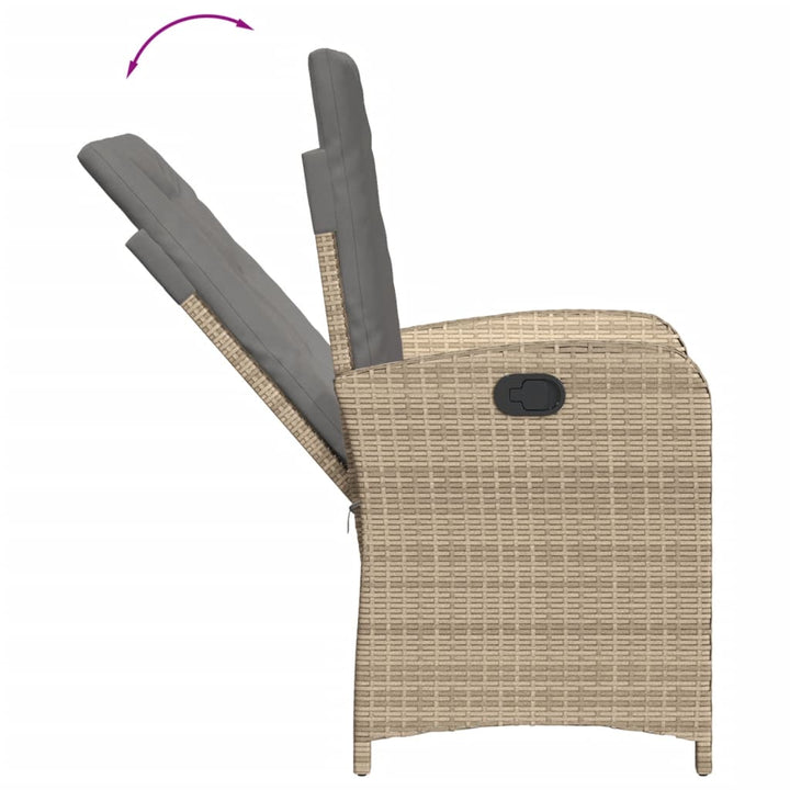 Bistrogrupp Med Dynor 3 Delar Mixbeige Konstrotting