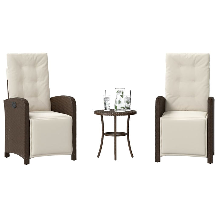 Bistrogrupp Med Dynor 3 Delar Mixbeige Konstrotting