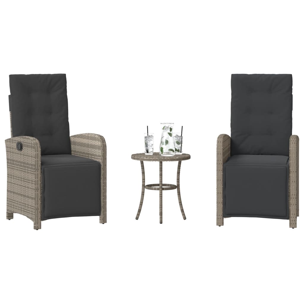 Bistrogrupp Med Dynor 3 Delar Mixbeige Konstrotting