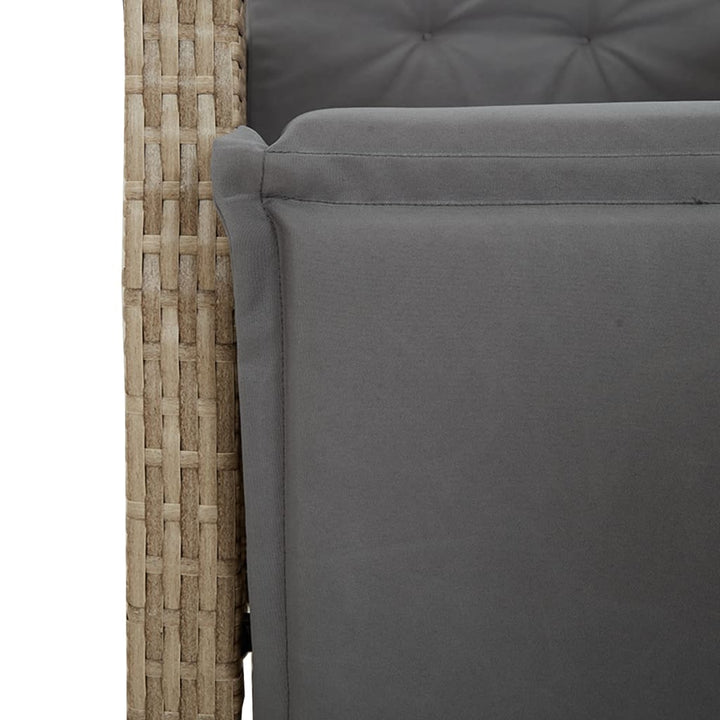 Bistrogrupp Med Dynor 3 Delar Mixbeige Konstrotting