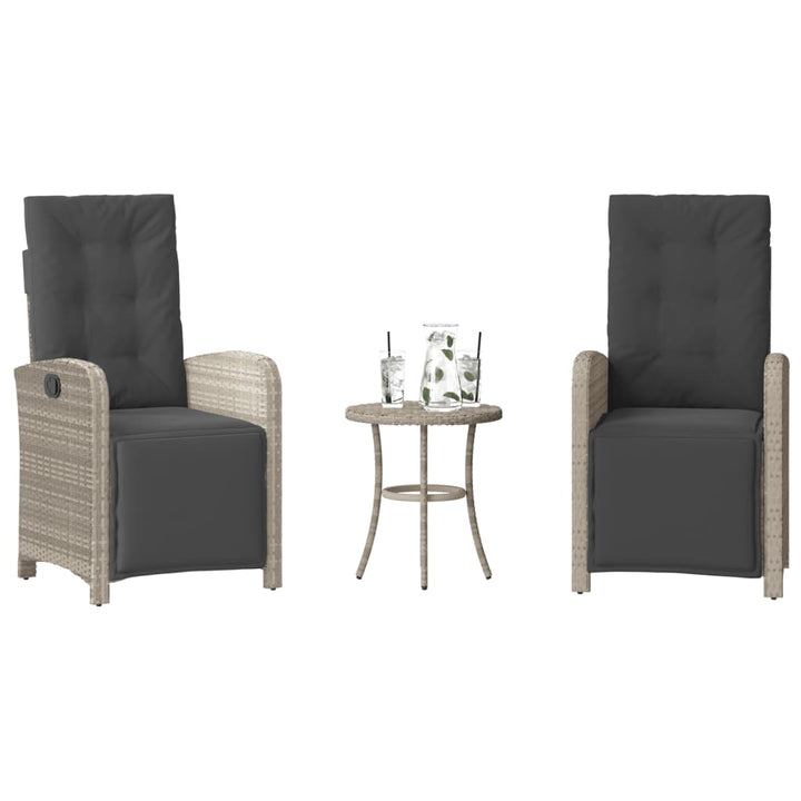 Bistrogrupp Med Dynor 3 Delar Mixbeige Konstrotting