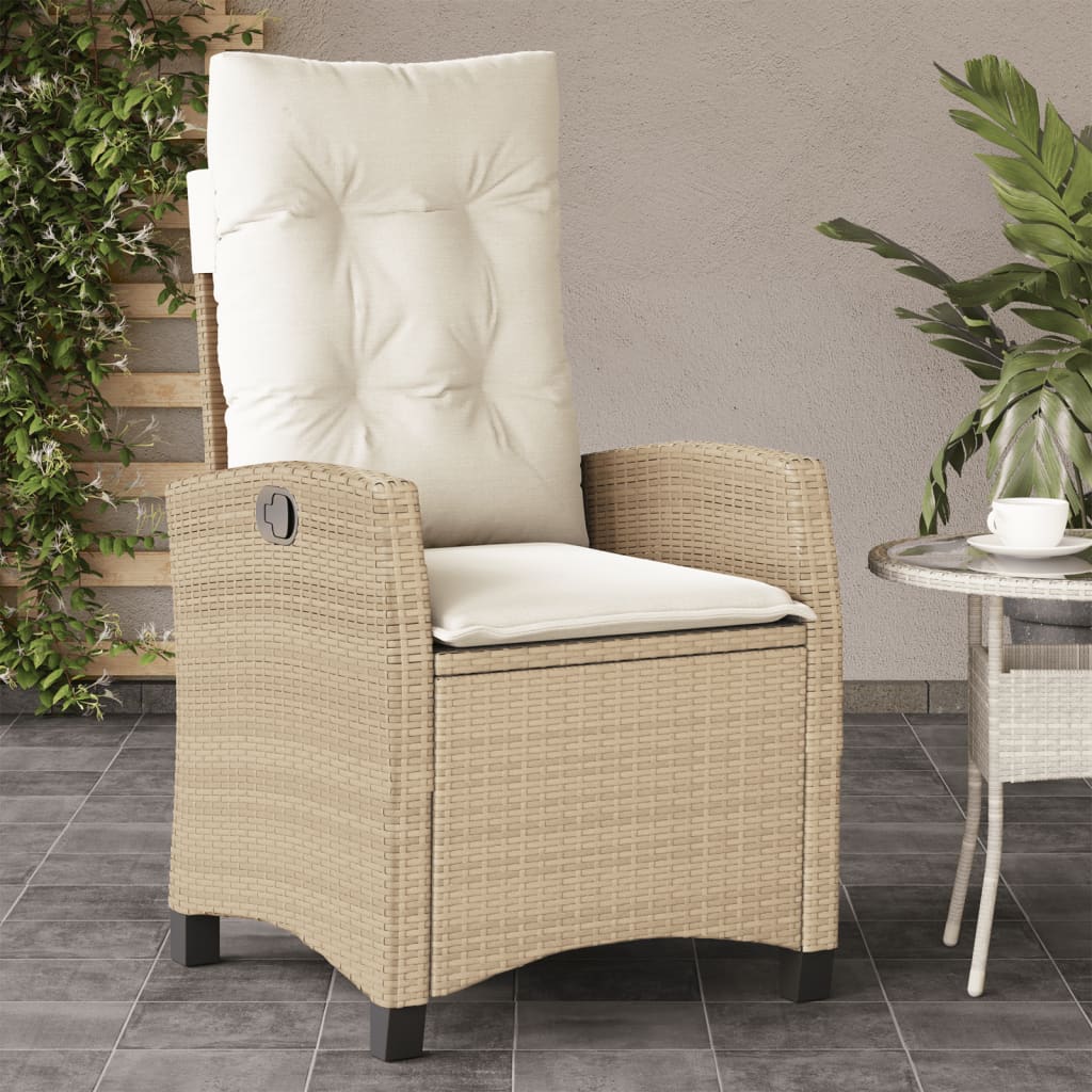 Justerbar Trädgårdsstol Mixbeige Konstrotting