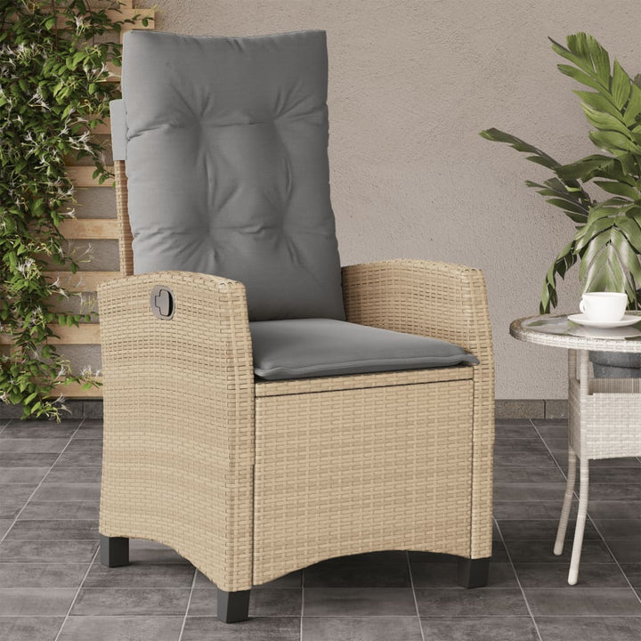Justerbar Trädgårdsstol Mixbeige Konstrotting
