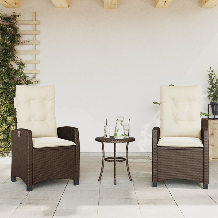 Justerbar Trädgårdsstol Mixbeige Konstrotting
