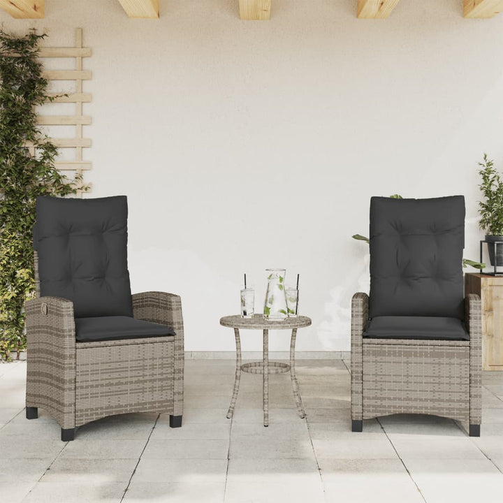 Justerbar Trädgårdsstol Mixbeige Konstrotting