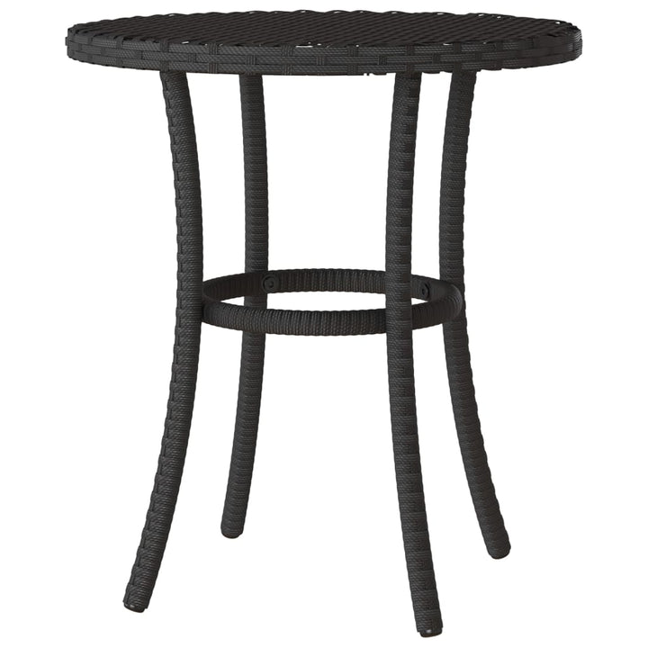 Caféset Med Dynor 3 Delar Svart Konstrotting