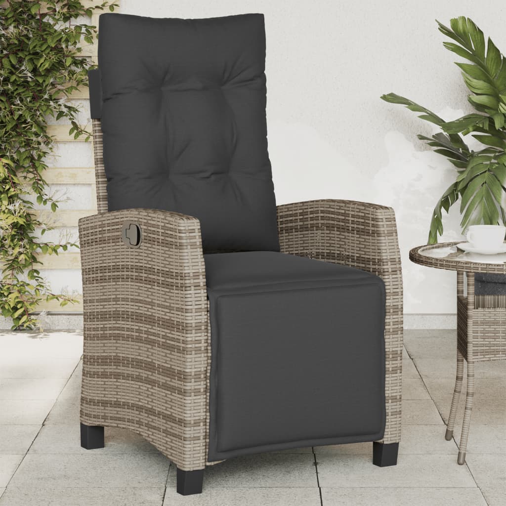 Justerbar Trädgårdsstol Mixbeige Konstrotting