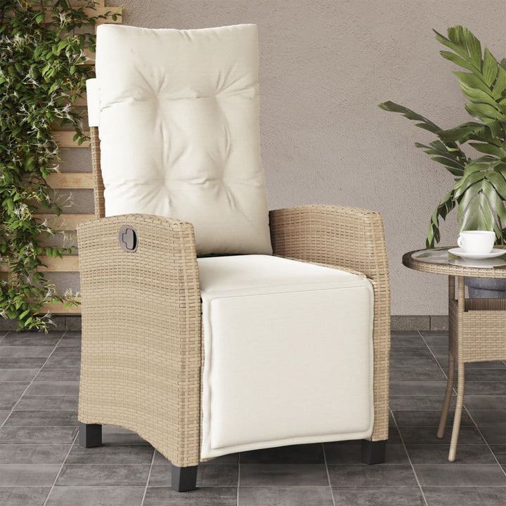 Justerbar Trädgårdsstol Mixbeige Konstrotting