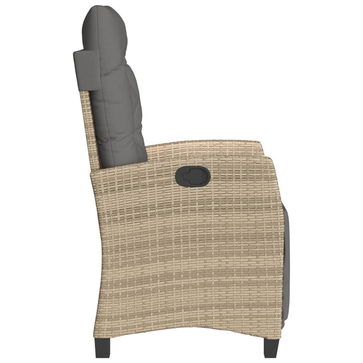 Justerbar Trädgårdsstol Mixbeige Konstrotting