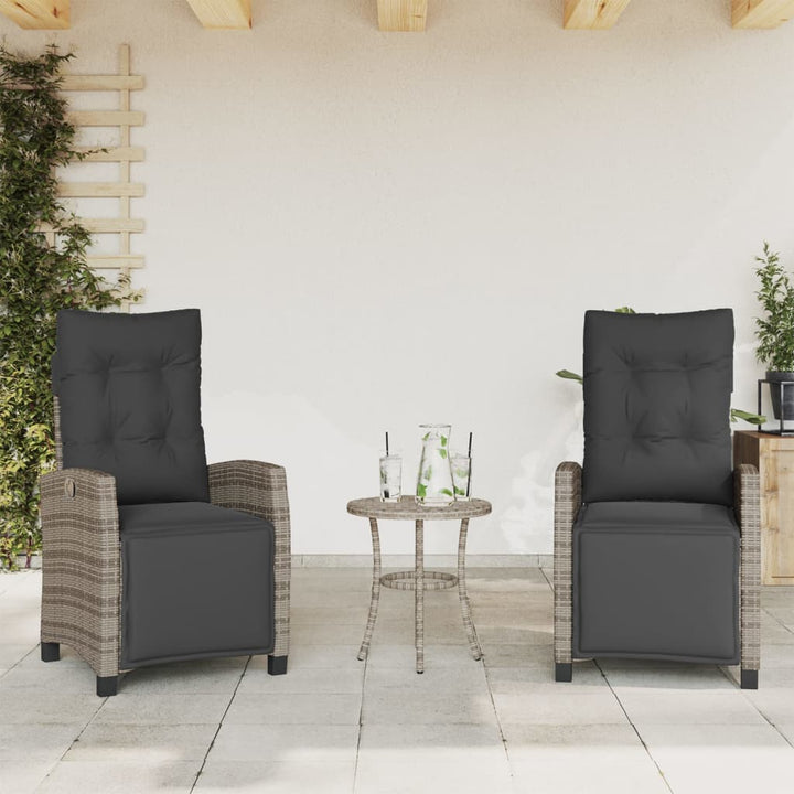 Justerbar Trädgårdsstol Mixbeige Konstrotting