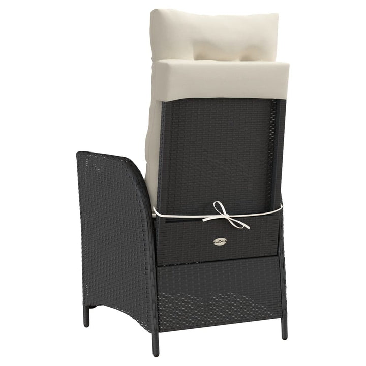 Caféset Med Dynor 3 Delar Svart Konstrotting