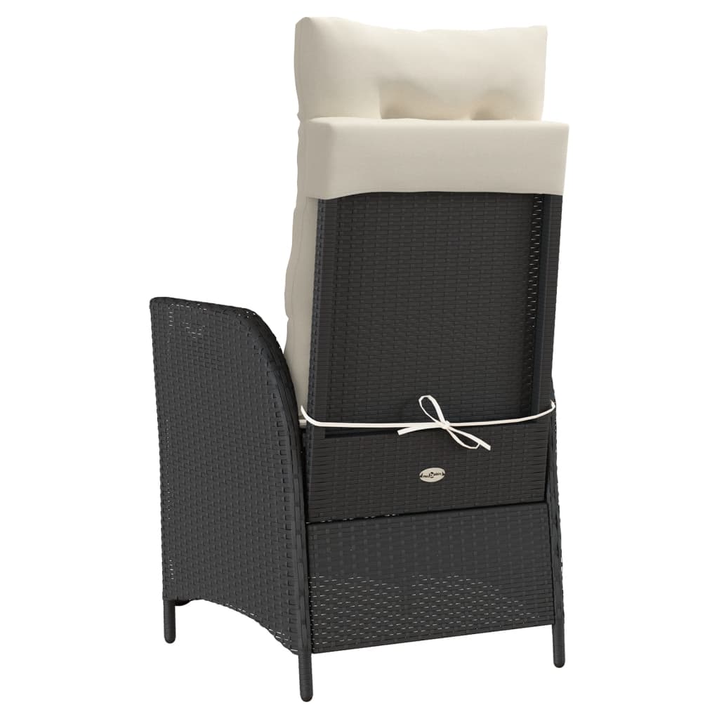 Caféset Med Dynor 3 Delar Svart Konstrotting