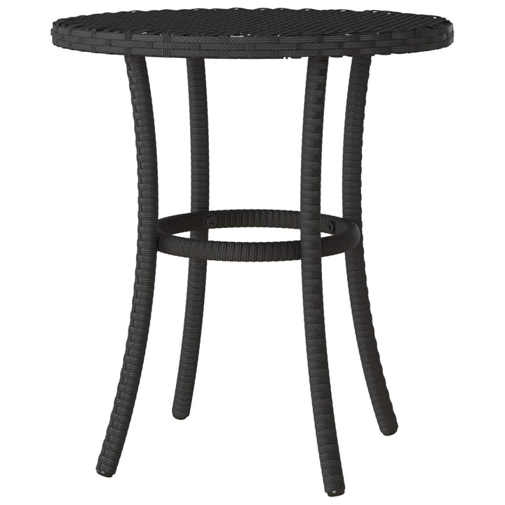 Caféset Med Dynor 3 Delar Svart Konstrotting