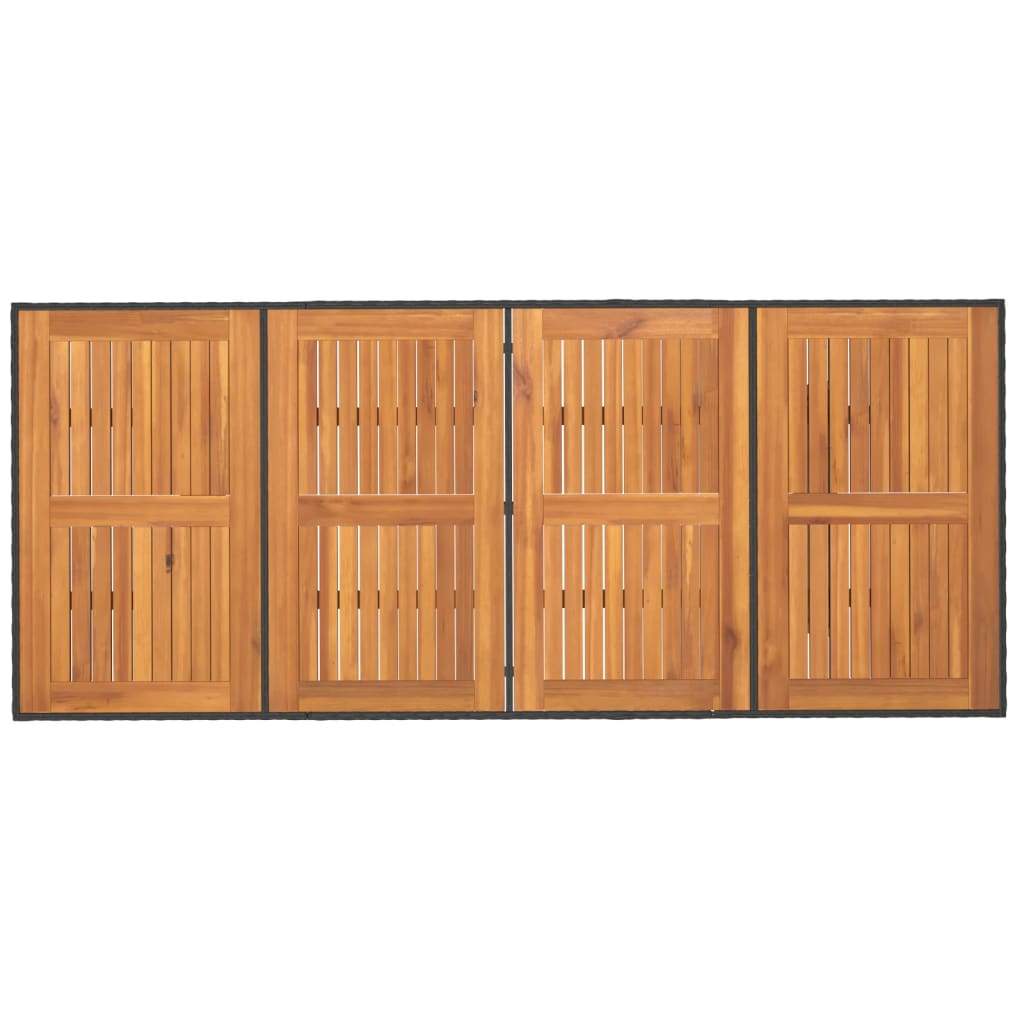 Dgårdsbord Med Akacia 190X80X74 Cm Konstrotting