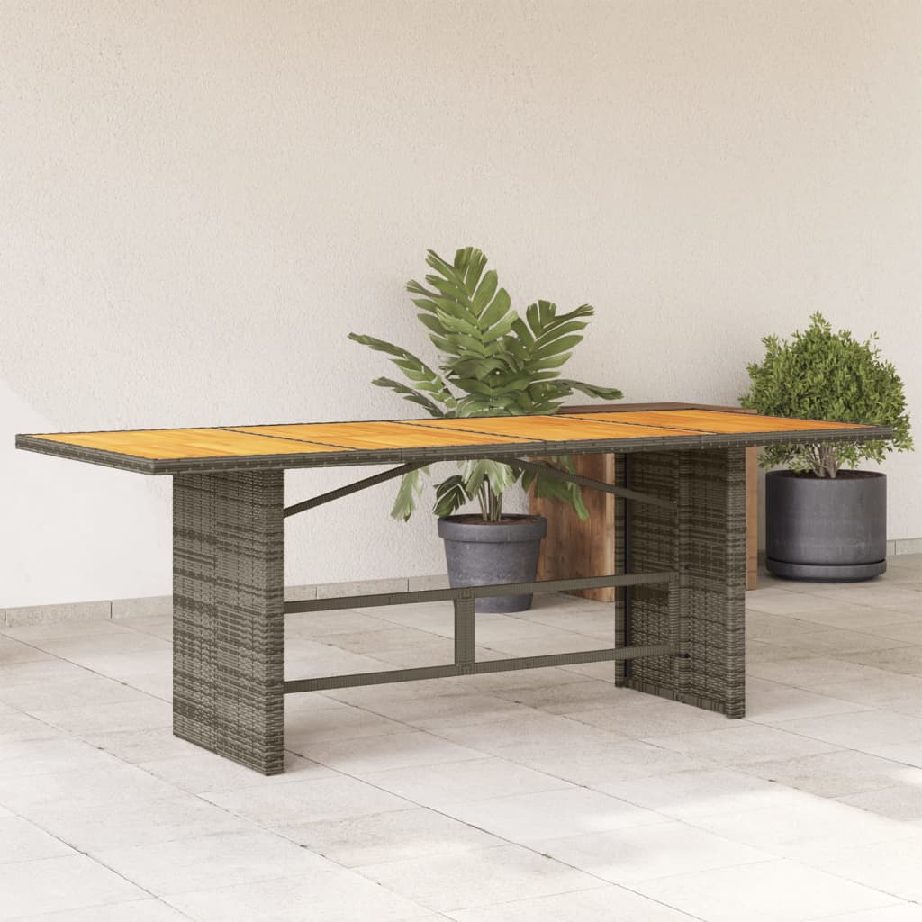 Dgårdsbord Med Akacia 190X80X74 Cm Konstrotting