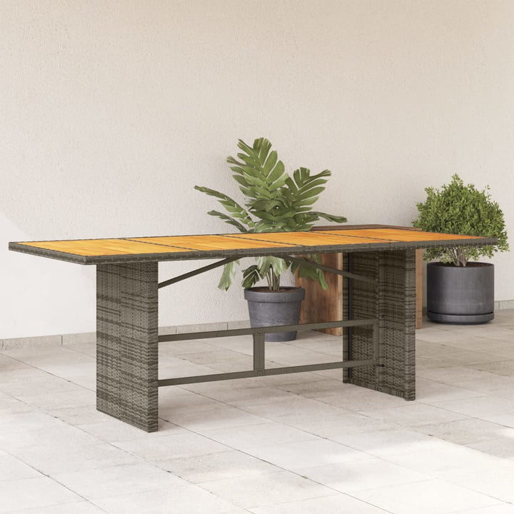 Dgårdsbord Med Akacia 190X80X74 Cm Konstrotting