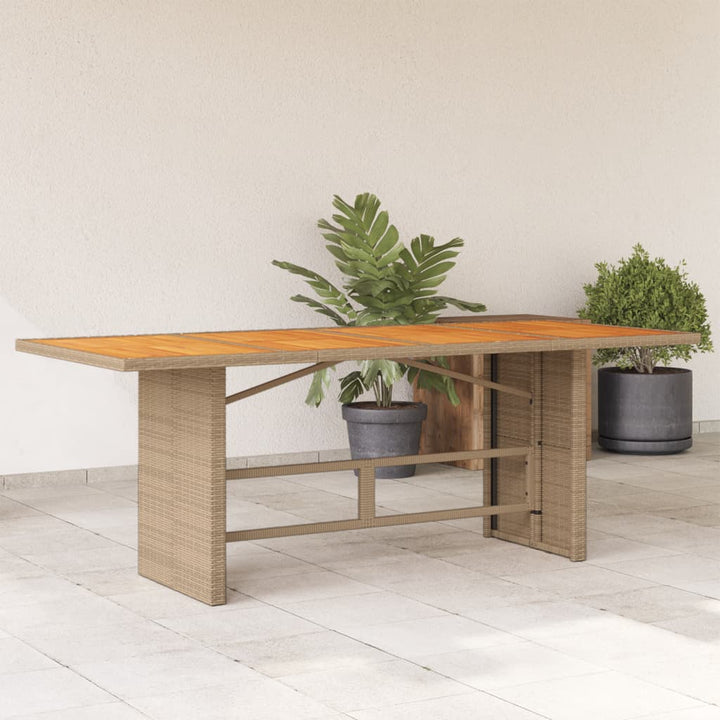 Dgårdsbord Med Akacia 190X80X74 Cm Konstrotting