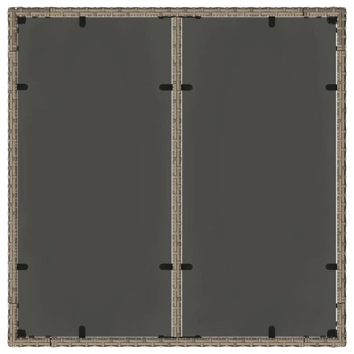 Trädgårdsbord Med Glasskiva 90X90X75 Cm Konstrotting