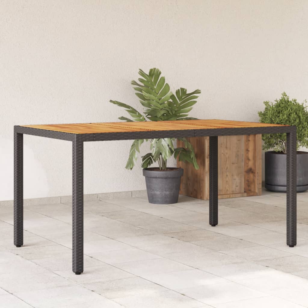 Trädgårdsbord 190X90X75 Cm Konstrotting Och Akaciaträ