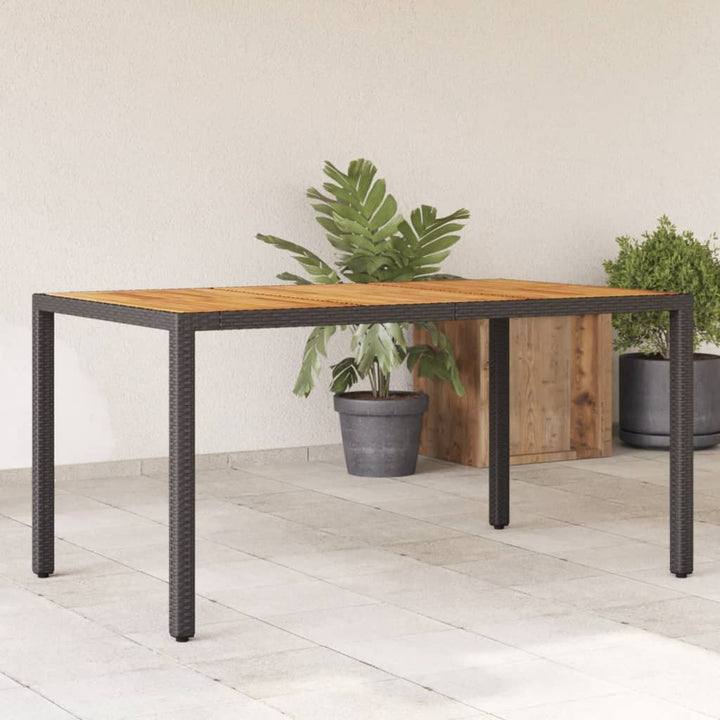 Trädgårdsbord 190X90X75 Cm Konstrotting Och Akaciaträ