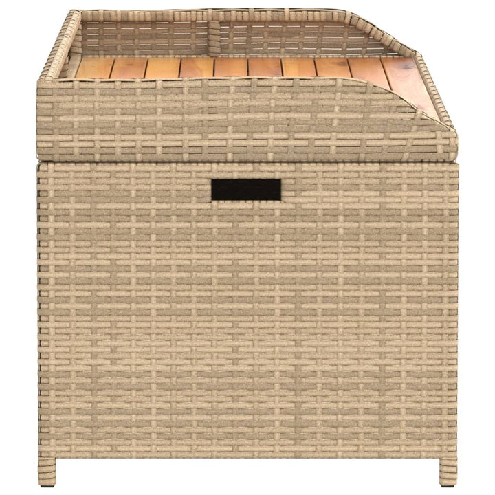 Förvaringsbänk Beigemix Konstrotting Massiv Akacia
