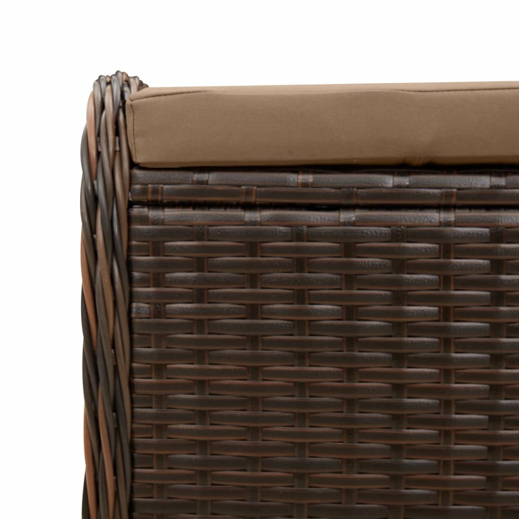 Trädgårdspall Med Dyna 58X46X46 Cm Konstrotting