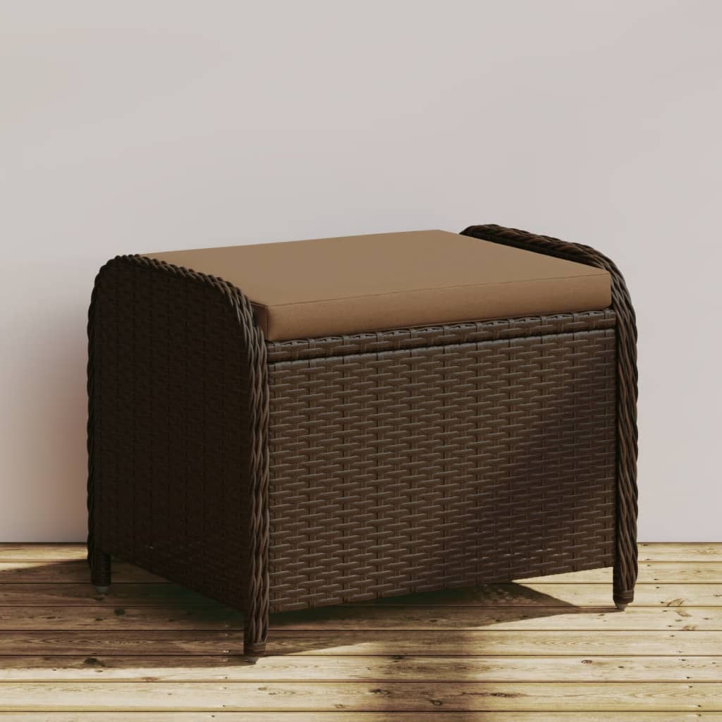 Trädgårdspall Med Dyna 58X46X46 Cm Konstrotting