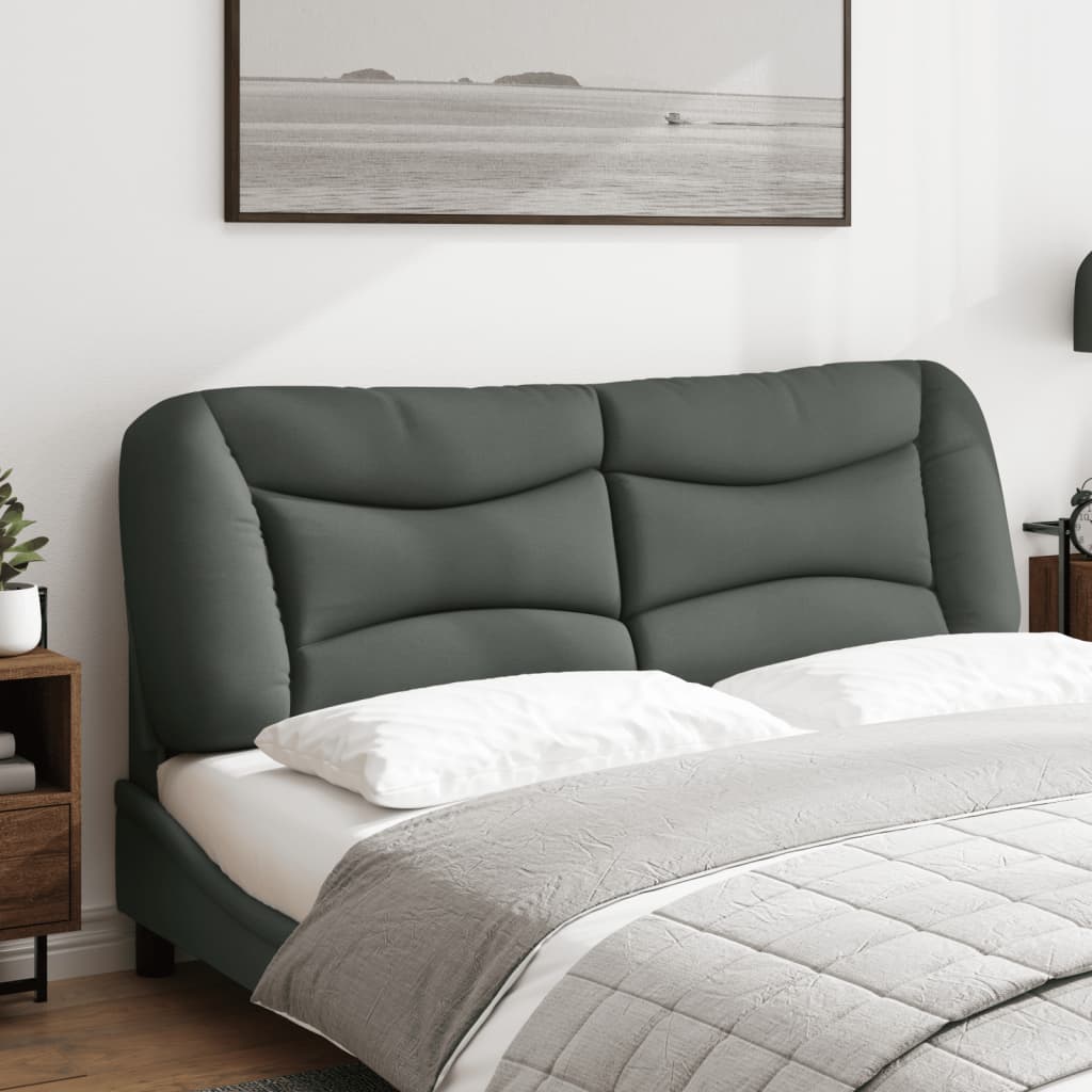 Headboard Cushion &amp;quot;Hvar&amp;quot; Dark Grey Fabric