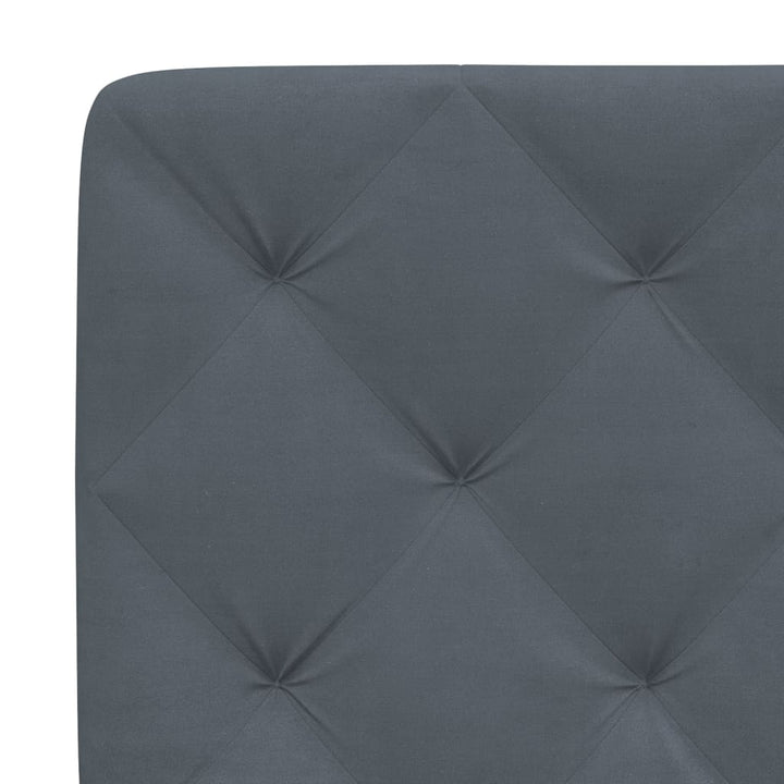 Headboard Cushion Dark Grey Velvet