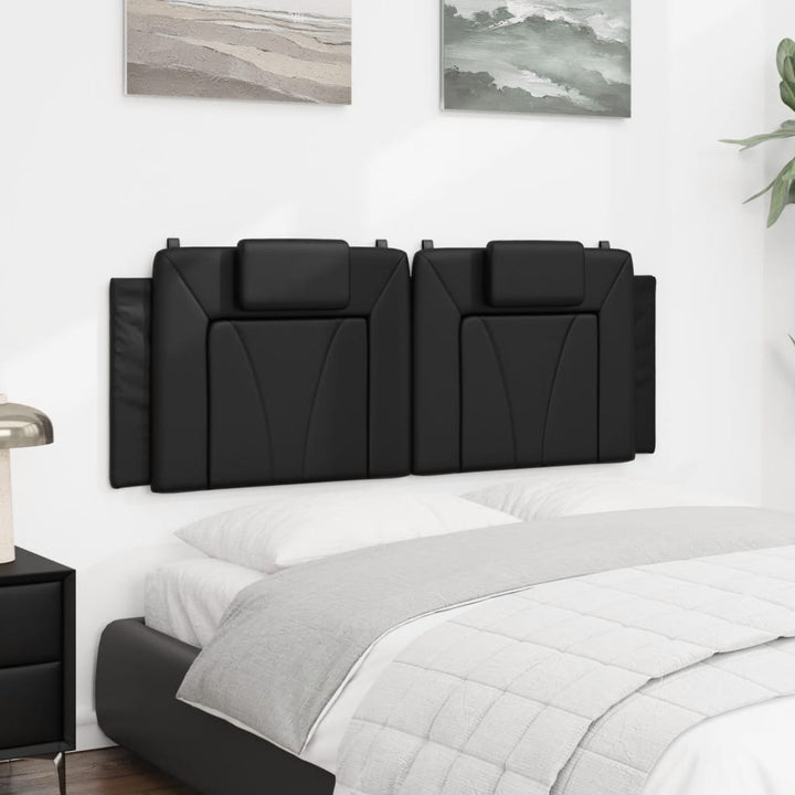 Headboard Cushion &amp;quot;Viana&amp;quot; Black Faux Leather