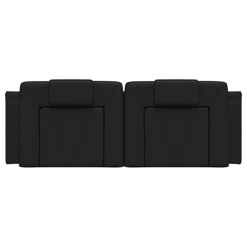 Headboard Cushion &amp;quot;Viana&amp;quot; Black Faux Leather