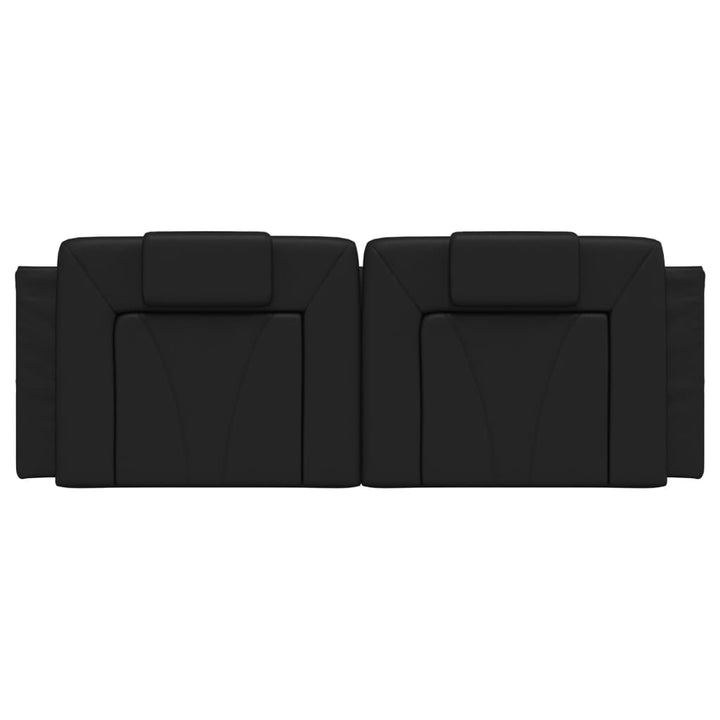 Headboard Cushion &amp;quot;Viana&amp;quot; Black Faux Leather