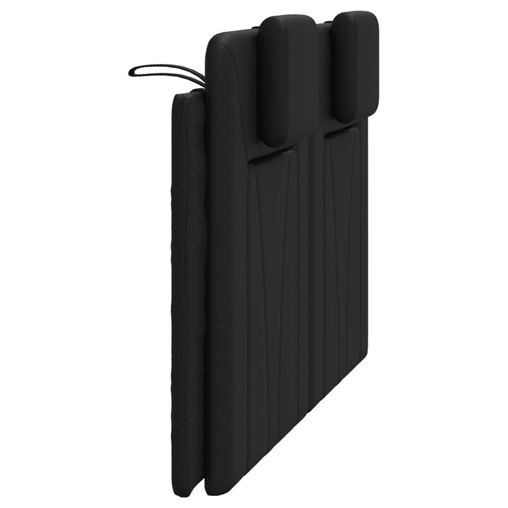 Headboard Cushion &amp;quot;Viana&amp;quot; Black Faux Leather