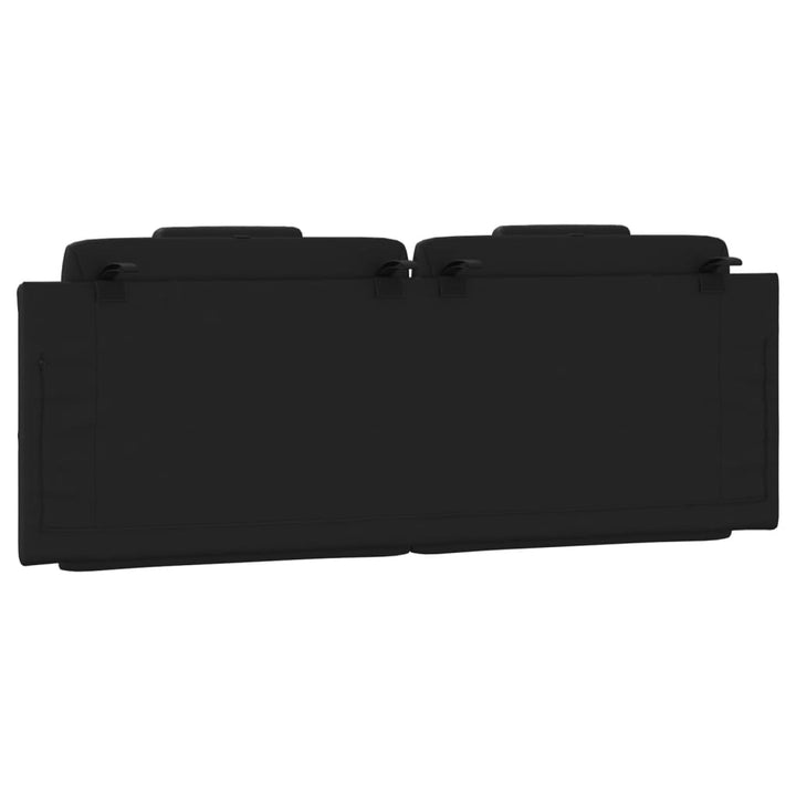 Headboard Cushion &amp;quot;Viana&amp;quot; Black Faux Leather
