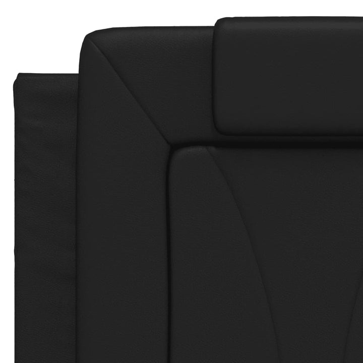 Headboard Cushion &amp;quot;Viana&amp;quot; Black Faux Leather