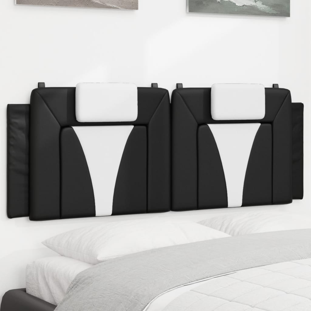 Headboard Cushion &amp;quot;Viana&amp;quot; Black Faux Leather