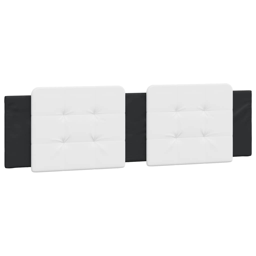Headboard Cushion &amp;quot;Zadar&amp;quot; White And Black Faux Leather
