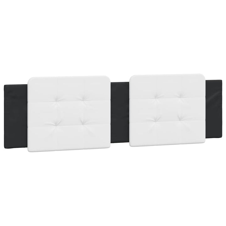 Headboard Cushion &amp;quot;Zadar&amp;quot; White And Black Faux Leather