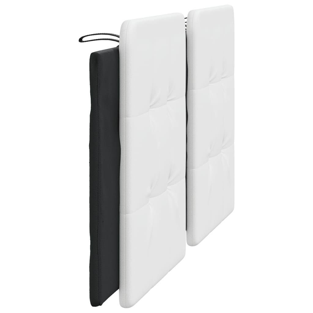 Headboard Cushion &amp;quot;Zadar&amp;quot; White And Black Faux Leather