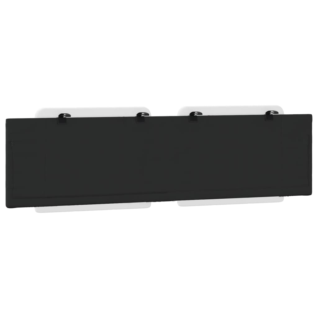Headboard Cushion &amp;quot;Zadar&amp;quot; White And Black Faux Leather