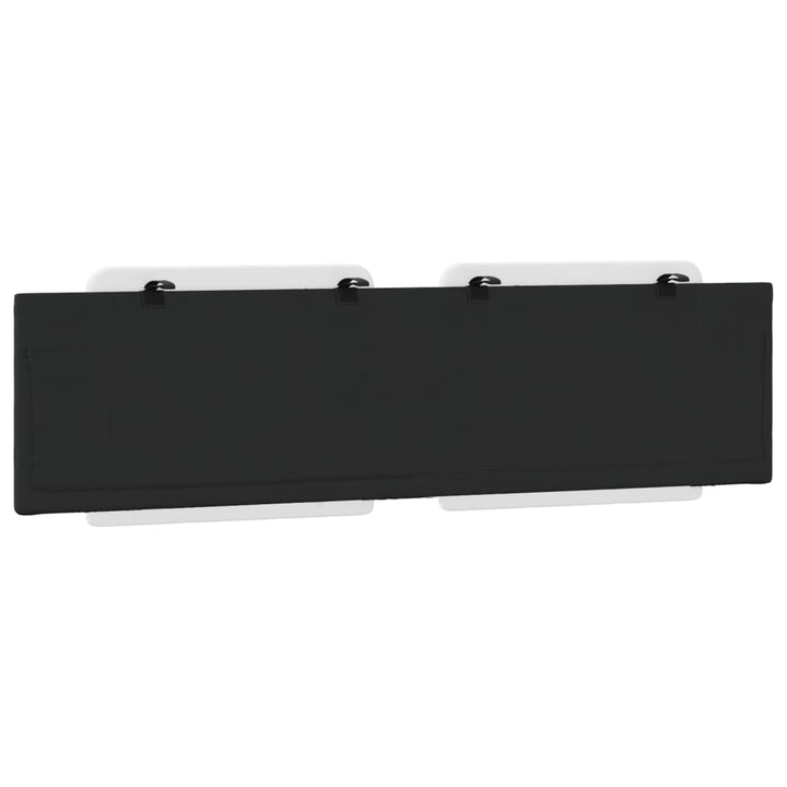 Headboard Cushion &amp;quot;Zadar&amp;quot; White And Black Faux Leather